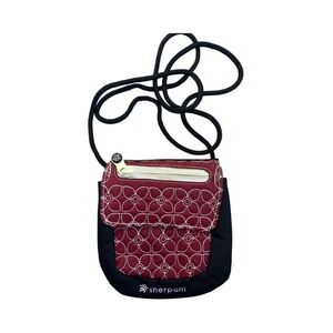 Sherpani Red and Black Crossbody Bag